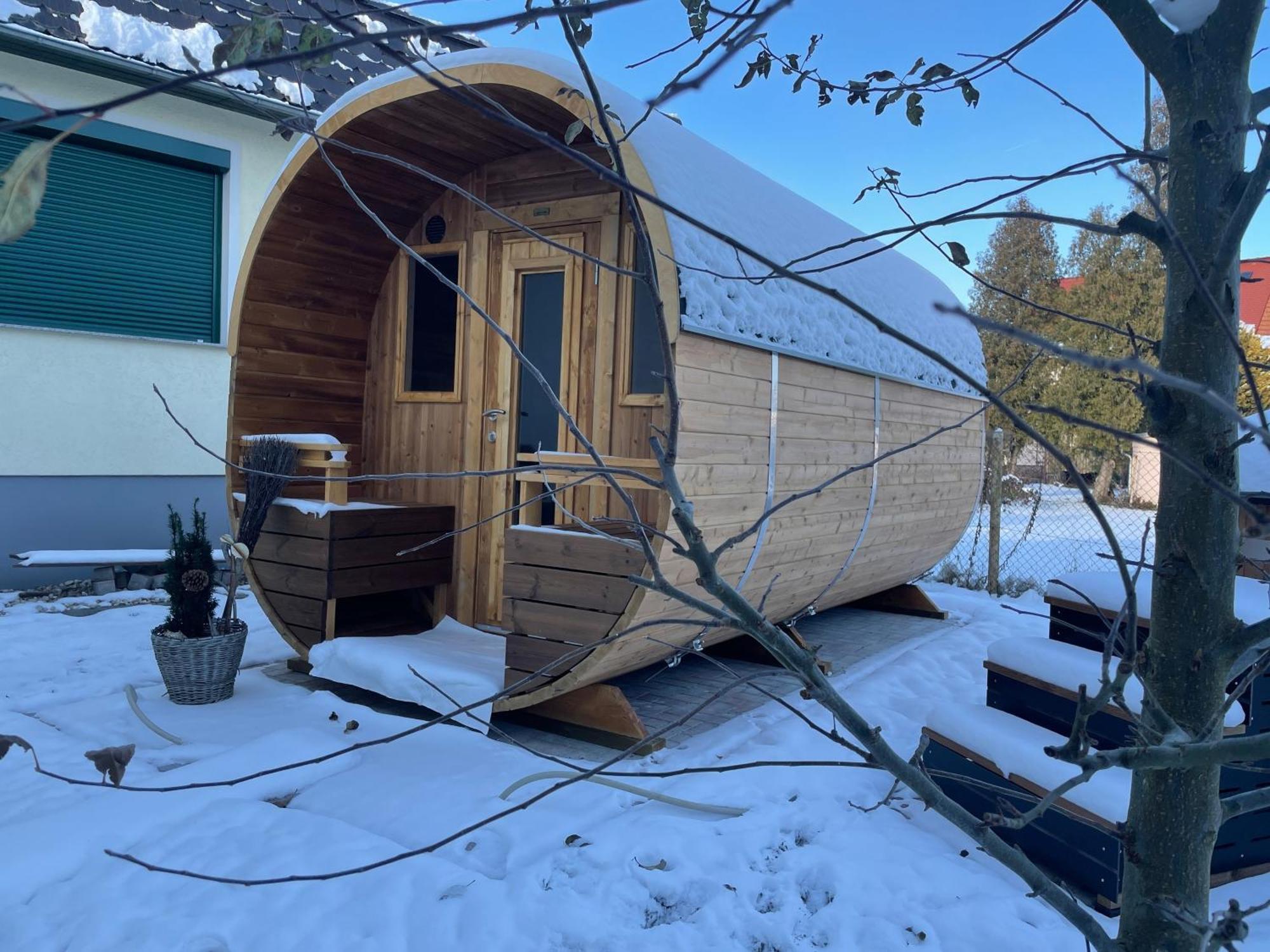 באוטזן Ferienhaus Amare Mit Fasssauna, Eigener Terrasse & Kamin מראה חיצוני תמונה